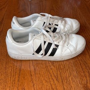 Adidas neo black and white sneakers